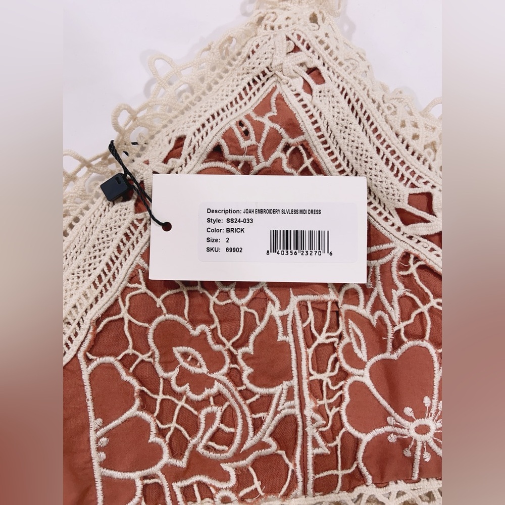 NWT $595 Sea New York Joah Lace Embroidery Midi Dress - Picture 6 of 6